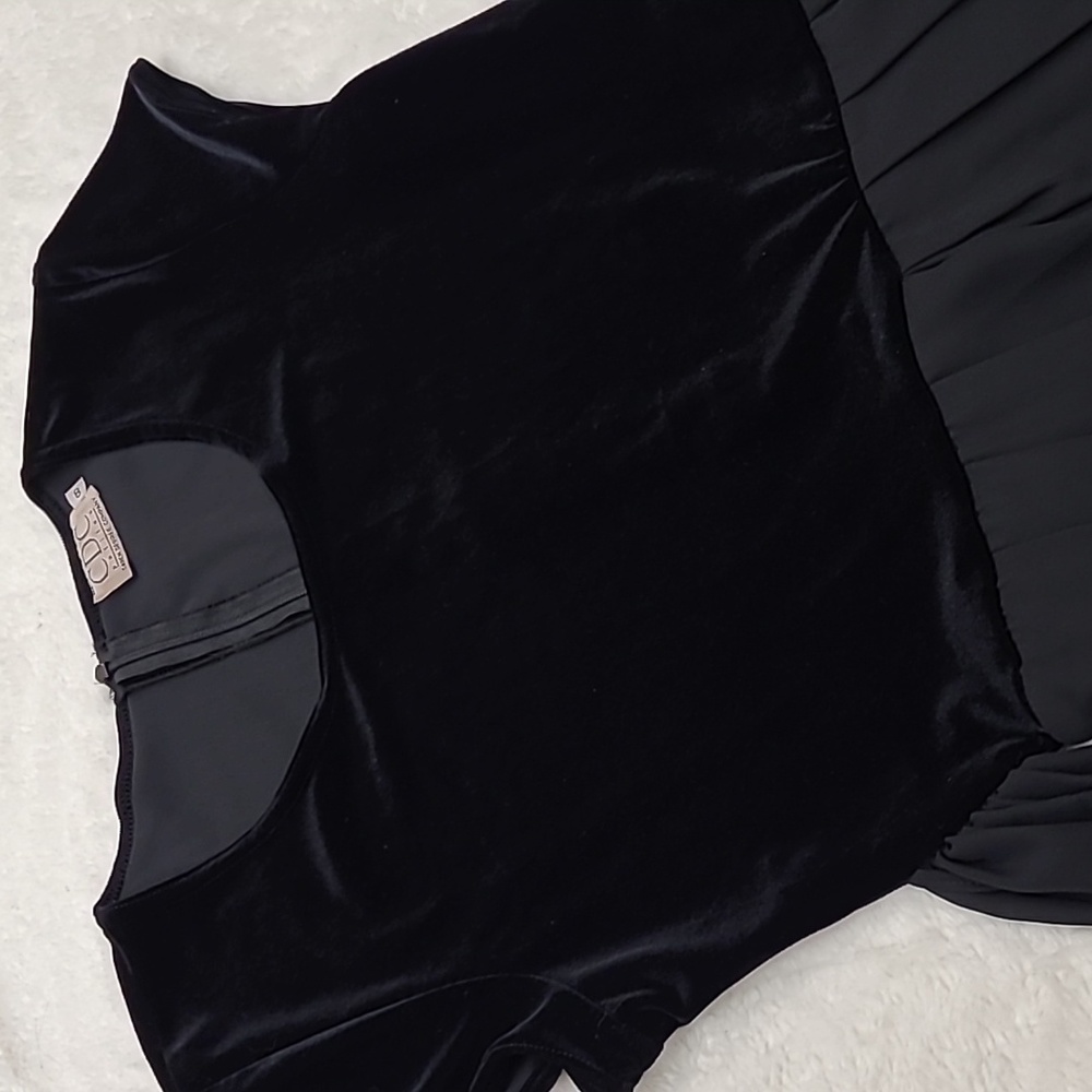 WAS $130  VINTAGE 90's  Caren Desiree  Black Velvet Lined Jumpsuit with Ti